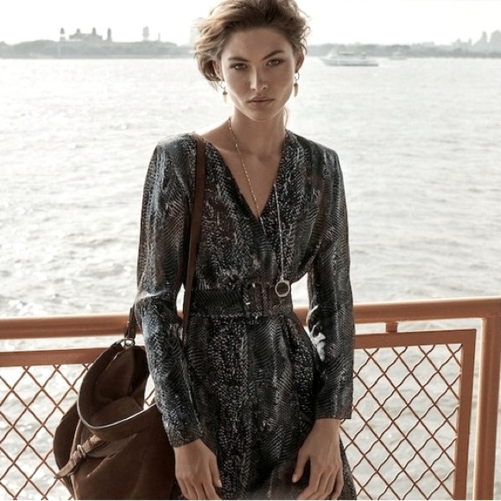 Massimo dutti snake print dress, S